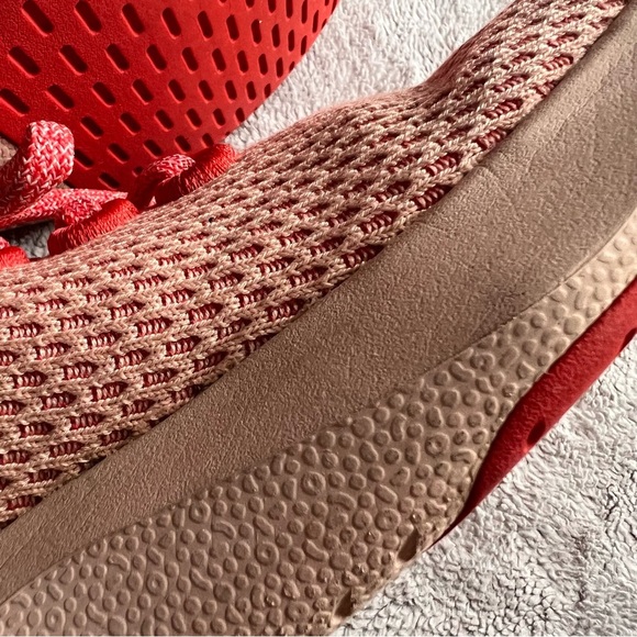 Allbirds Men's Tree Dasher 1 Cushioned Knit Comfort Shoe Flame Light Red Sole - Picture 13 of 15